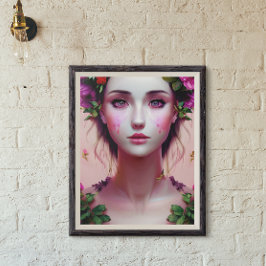 Schoon Ethisch Betoverde Vrouw Fantasie Kunst Poster