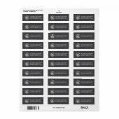 Schoon Etiket voor Retouradres Landschapsarchitect (Full Sheet)