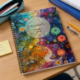Schoon Fantasievol Kleurrijk Terug naar School  Notitieboek