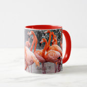Schoon Flamingo Foto Koffie Mok (Voorkant rechts)