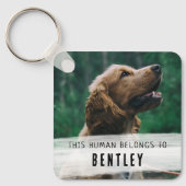 Schoon foto van de hond sleutelhanger (Voorkant)