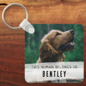 Schoon foto van de hond sleutelhanger (Voorkant)