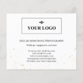 Schoon Fotocollage Logo Professionele Fotograaf Flyer (Achterkant)
