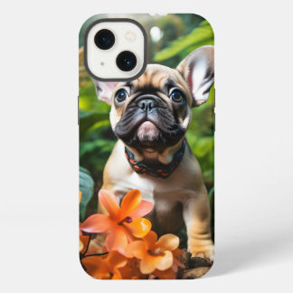 😍Schoon Frans hondje in een jungle iPhone 13 Hoesje