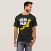 Schoon Freak Cleaner Women Cleaning Team 1 T-shirt (Voorkant volledig)
