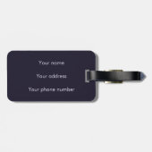 Schoon fret huisdier kunst schattig dier bagagelabel (Achterkant horizontaal)