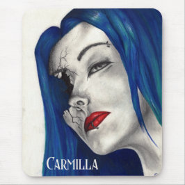 Schoon Gebroken Fantasie Goth Meisje Blauwe Haar K Muismat