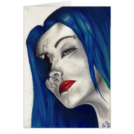 Schoon gebroken goth-meisjesfantasie originele kun