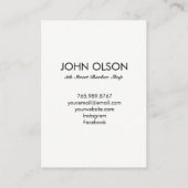 Schoon gesneden Barber-Visitekaartje Visitekaartje (Achterkant)