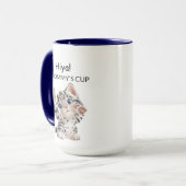 Schoon golfbewegend tabby poesje kat mok | Geperso (Voorkant links)