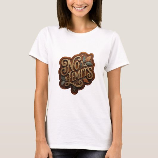 Schoon Goud GEEN GRENZEN Statement T-shirt (Voorkant)