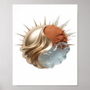 Schoon Goud GOLDEN BEAUTY Krachtig ontwerp Poster