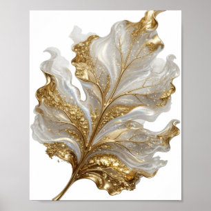 Schoon Goud GOUDEN BLAD Artistiek Motief Poster