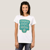 Schoon Goud PROUD HOND MOEDER Statement Ontwerp T-shirt (Voorkant volledig)