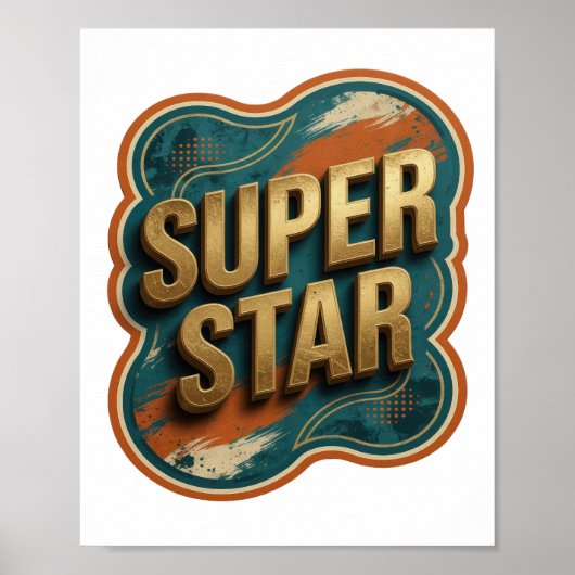 Schoon Goud SUPER STAR T-shirt Poster (Voorkant)