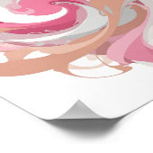 Schoon Grijs ABSTRACTE KUNST Statement Design Poster (Hoek)