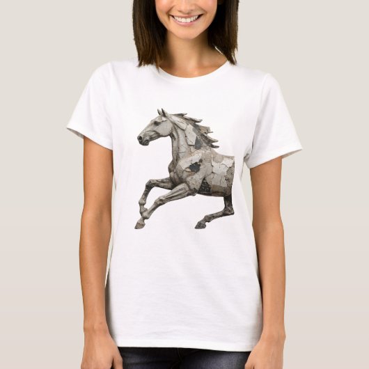 Schoon Grijs ABSTRACTE KUNST Statement Design v2 T-shirt (Voorkant)