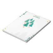 Schoon Groen Kerstbomen Notitieblok (Linkerzijde)