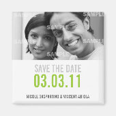 Schoon Groen Sla de datummagneet op Magneet (Voorkant)