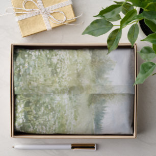 Schoon Groen Weiland Bloemen Blauwe Hemel Tissuepapier