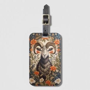 Schoon Groot Hoorn Schapen William Morris Geïnspir Bagagelabel