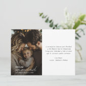 Schoon handschrift Feliz Navidad Kerstfoto Feestdagenkaart (Staand voorkant)