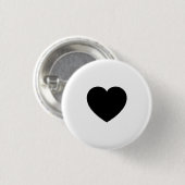 Schoon Hart Accent Speld voor Dagelijkse Mode Ronde Button 3,2 Cm (Voorkant /achterkant)