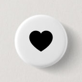 Schoon Hart Accent Speld voor Dagelijkse Mode Ronde Button 3,2 Cm (Voorkant)