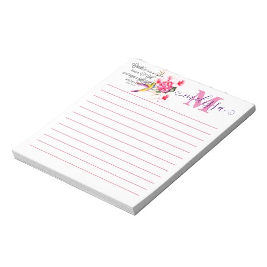 Schoon hart gepersonaliseerd notitieblok (Linkerzijde)