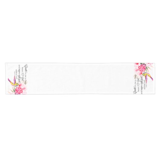 Schoon hart korte tafelloper (Horizontaal)