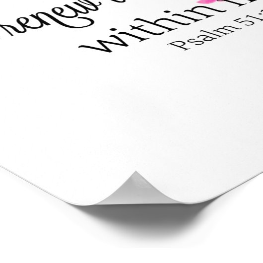 Schoon hart poster (Hoek)