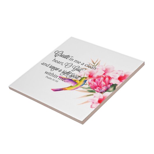 Schoon hart tegeltje (Zijkant)