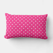 Schoon heet roze polka stippen patroon kussen (Voorkant)
