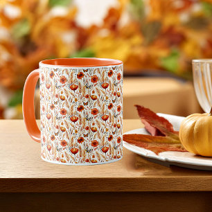 Schoon herfst boho botanische print mok