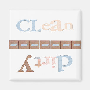 Schoon het op. magneet