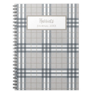 Schoon Highland Plaid Gepersonaliseerde Journal No Notitieboek