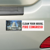 Schoon huis, BRAND CONGRESS! Bumpersticker (Op auto)