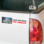 Schoon huis, BRAND CONGRESS! Bumpersticker (Op Truck)