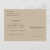 SCHOON IVORY WHITE GREEN FLORAL BEWAREN DE DATUM K AANKONDIGINGSKAART (Achterkant)