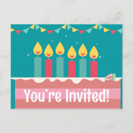 Schoon, je bent uitgenodigd verjaardagskaart briefkaart