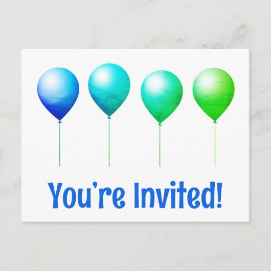 Schoon, je bent uitgenodigd verjaardagskaart briefkaart (Voorkant)