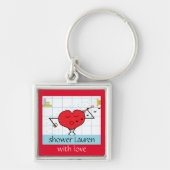 Schoon je met liefde sleutelhanger (Voorkant)