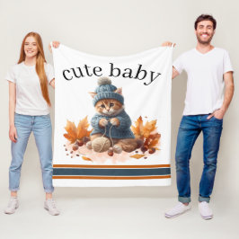 Schoon Kitten Elegant Breiwerk Kittens Babydeken Fleece Deken