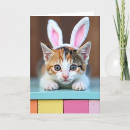 Schoon Kitten Portretkaart Kaart (Voorkant)