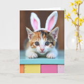 Schoon Kitten Portretkaart Kaart (Gele Bloem)