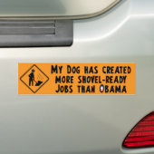 Schoon-klaar werk - Anti-Obama Bumpersticker (Op auto)