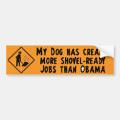 Schoon-klaar werk - Anti-Obama Bumpersticker (Voorkant)