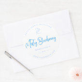 Schoon Klasse Minimalistisch Ronde Sticker (Envelop)