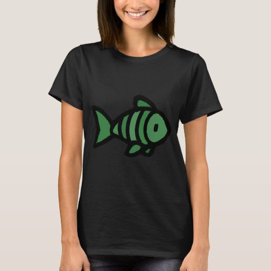 Schoon klein groen visje t-shirt (Voorkant)