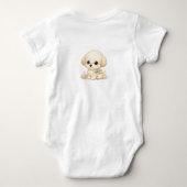 Schoon Klein Prinses Chibi Speelgoed Poodle Puppy  Romper (Achterkant)